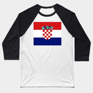 Croatia flag Baseball T-Shirt